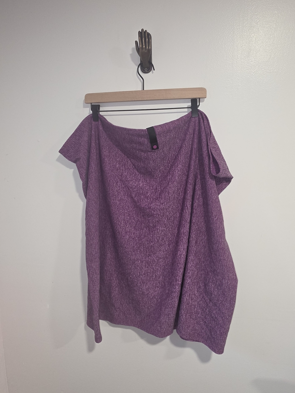 Lululemon Athletica Vinyasa Scarf Purple Striped Snap Infinity